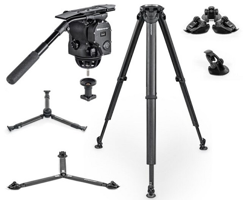 OConnor 1040 Fluid Head & Flowtech 100 Tripod System with Handle and Case