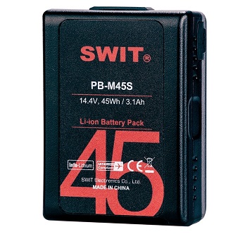 SWIT PB-M45S Карманный аккумулятор 14,4 В 45 Втч с D-Tap и выходом USB (V-Mount)