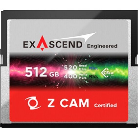 Карта памяти Z CAM 512GB ExAscend CFast 2.0