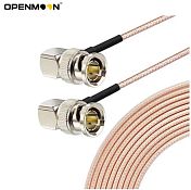 Кабель SDI OPENMOON BNC-BNC 80 см (угловые разъёмы)