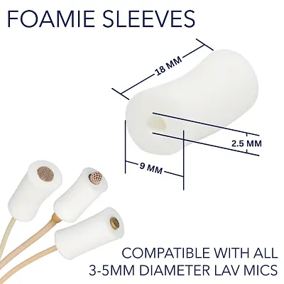 URSA Foamie Sleeves — пенные насадки на петличку (12 шт)
