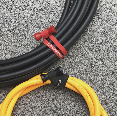 Многоразовые кабельные стяжки резиновые OPENMOON Cable Ties (10 шт)