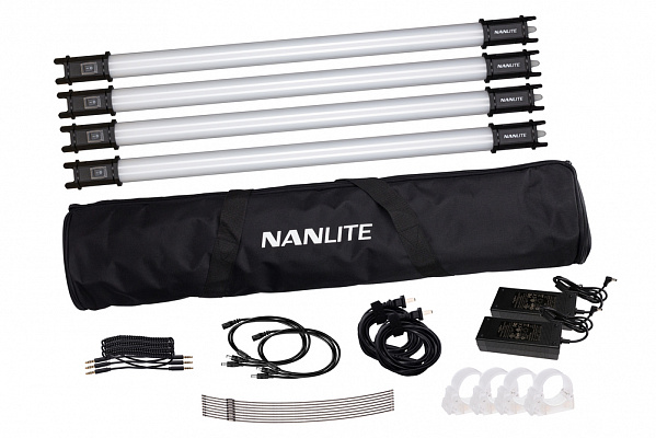 Комплект из четырёх светодиодных ламп Nanlite PavoTube 15C RGBW