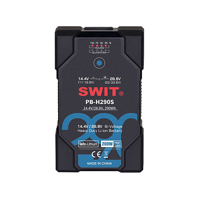Двухполюсный литий-ионный аккумулятор SWIT 290 Втч 14,4 / 28,8 с V-Lock
