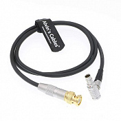 Таймкод кабель BNC - Lemo 5 Pin (угловой разъем)