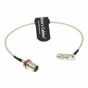 Коаксиальный кабель для Blackmagic BNC Female - DIN 1.0 2.3 (угловой разъем)