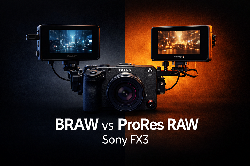 BRAW против ProRes RAW на Sony FX