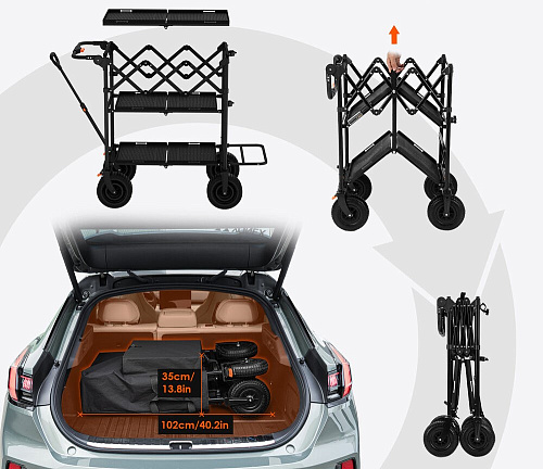 Складная тележка TARION Titanrig Cart