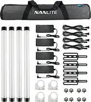 Комплект из четырёх светодиодных ламп Nanlite PavoTube II 15X 4Kit