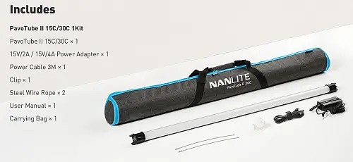 Светодиодная лампа Nanlite PavoTube II 30C 1KIT