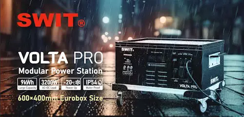 SWIT VOLTA PRO — модульная станция питания мощностью 9 кВт⋅ч